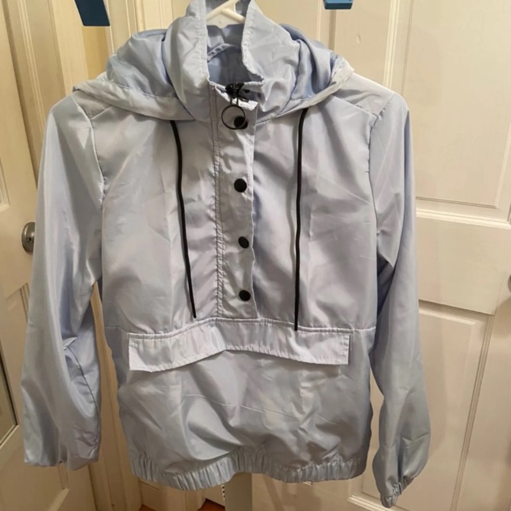 Pastel Blue Windbreaker